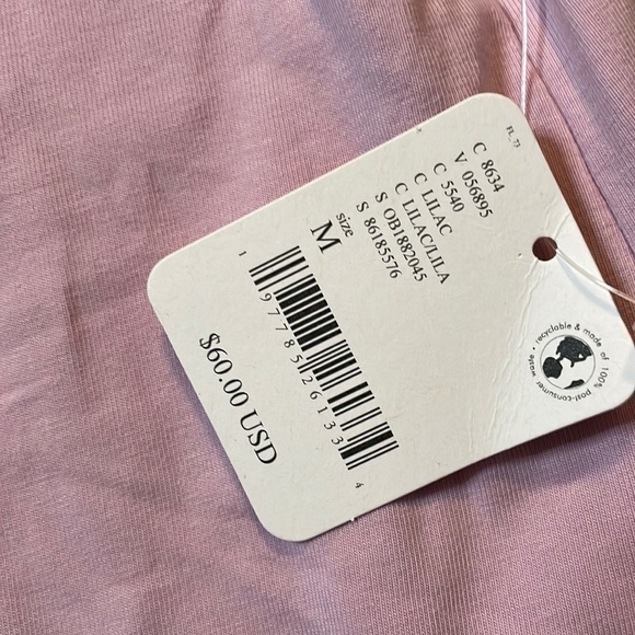 Free People Movement Hot Shot Tee Romper size Medium NWT Lilac - Picture 4 of 4